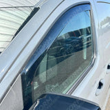 Vw Caddy 2021 On Stx Internal Wind Deflectors - 2pcs - Clip In Fitment - Dark Smoke