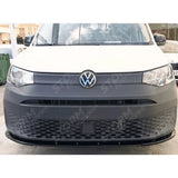 VW Caddy 2021 On V2 Front Bumper Spoiler Splitter Lip - Gloss Black
