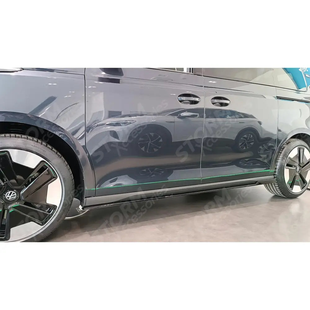 Vw Id Buzz 2021+ Side Skirt Splitters In Gloss Black