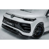 VW Tayron R-Line MK1 2025 On Front Splitter In Gloss Black