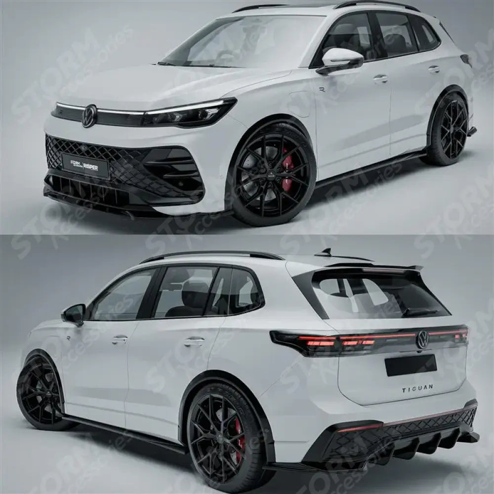 VW Tiguan MK3 2024 On Side Skirts In Gloss Black