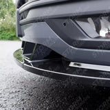 Vw Transporter 6.1 2019 - 2024 Stx 3 Piece Style Front Splitter Spoiler - Gloss Black