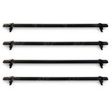 Vw Transporter T5 2003 - 2024 Ridgerack Roof Rack - 4 Bar Style - Black