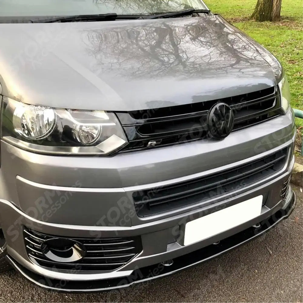 Vw Transporter T5 2010-2015 - Sportline - Splitter Spoiler Lip Bumper - Black