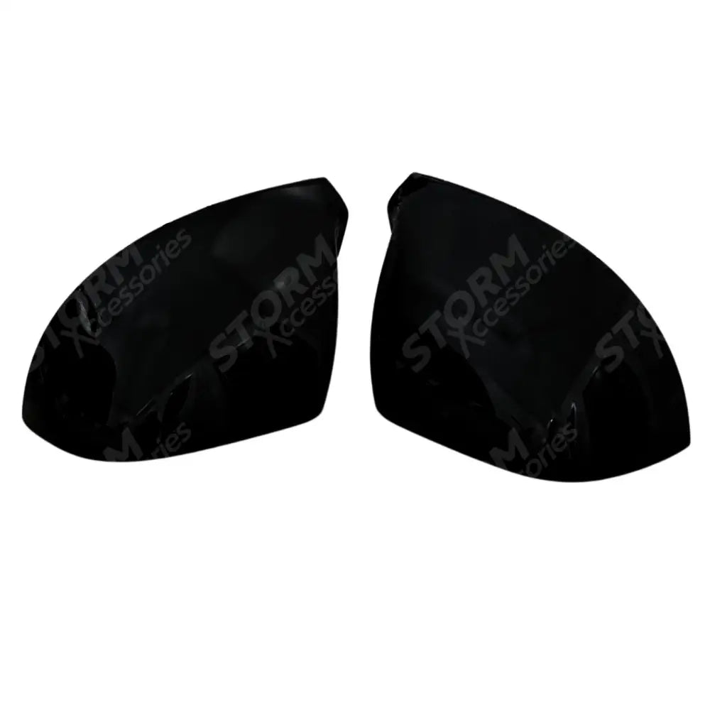 Vw Transporter T5 T6 T6.1 Mirror Covers In Gloss Black - Pair