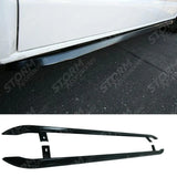 Vw Transporter T5 & T6 Lwb 2003-2023 Trapezoid Side Bars In Gloss Black