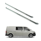 Vw Transporter T5 / T6 Lwb 2003 - 2024 2.4 Inch Stainless Steel Oe Style Sportline Side Bars
