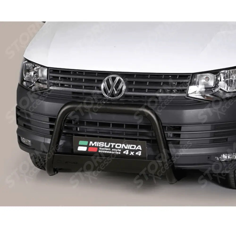 Vw Transporter T6 2015-2018 Misutonida Eu Approved - Black Finish - Front A-bar - 63mm