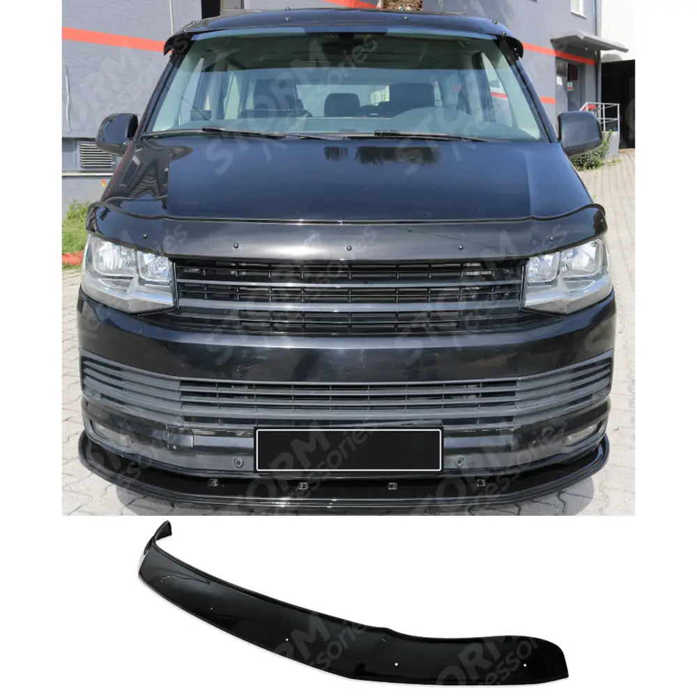 Vw Transporter T6 2015 - 2024 - Stx Bonnet Guard Protector - Black