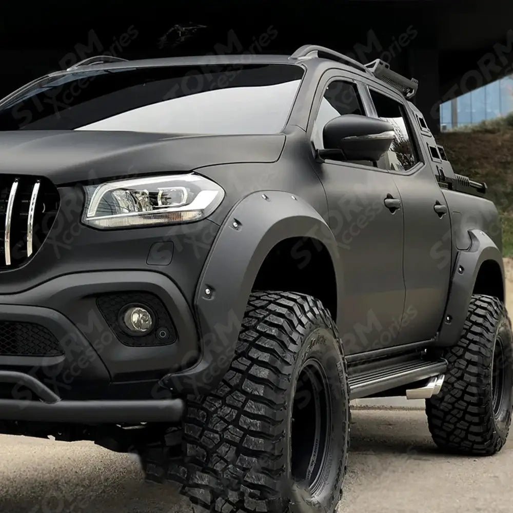 Wheel Arch Kit In Gloss Black For Mercedes X-class W470 2017+