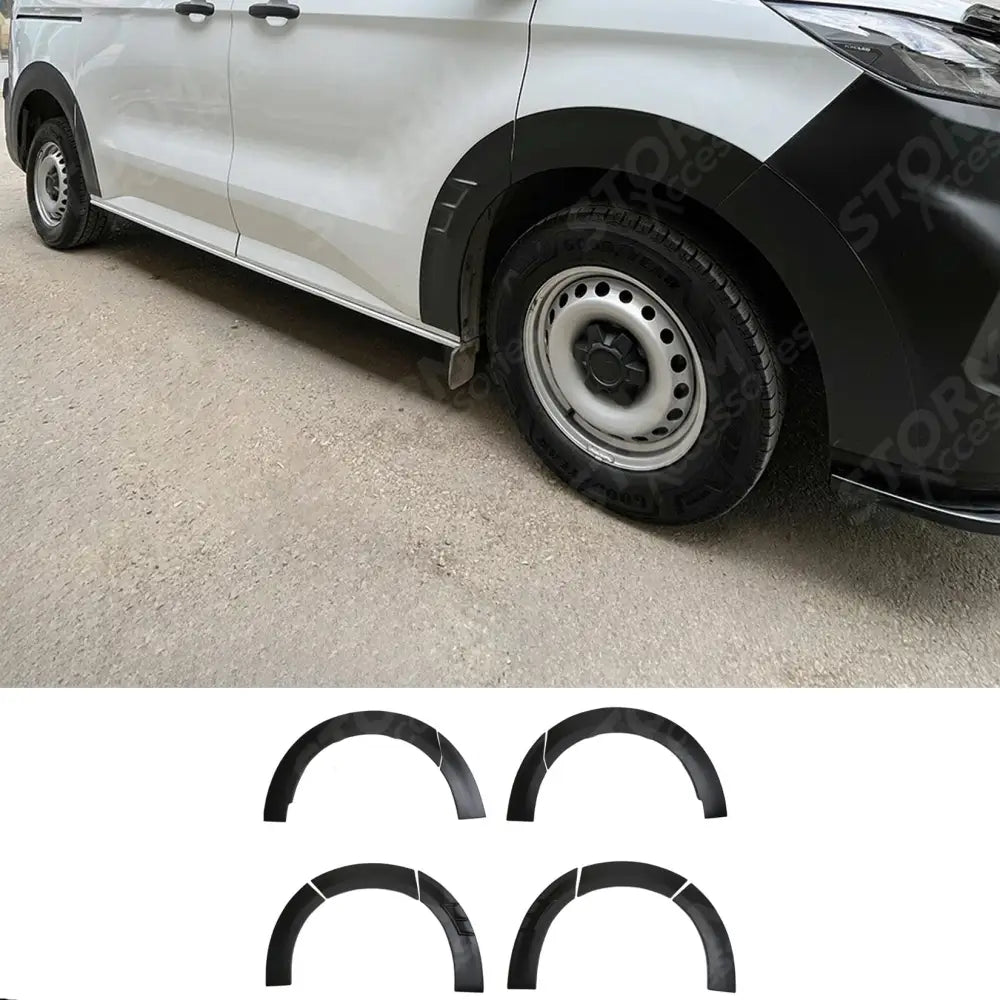 Wheel Arch Set in Black For Ford Transit Custom 2024 on / VW Transporter T7 2025 on - Wheel Arch Kit