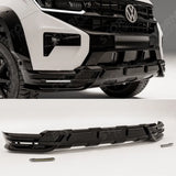 Wide Trak Front Valance Splitter In Gloss Black For Volkswagen Amarok 2023+