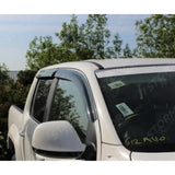 Wind Deflectors 4-pcs Set Black External Fit For Vw Amarok 2010-2017 Double Cab