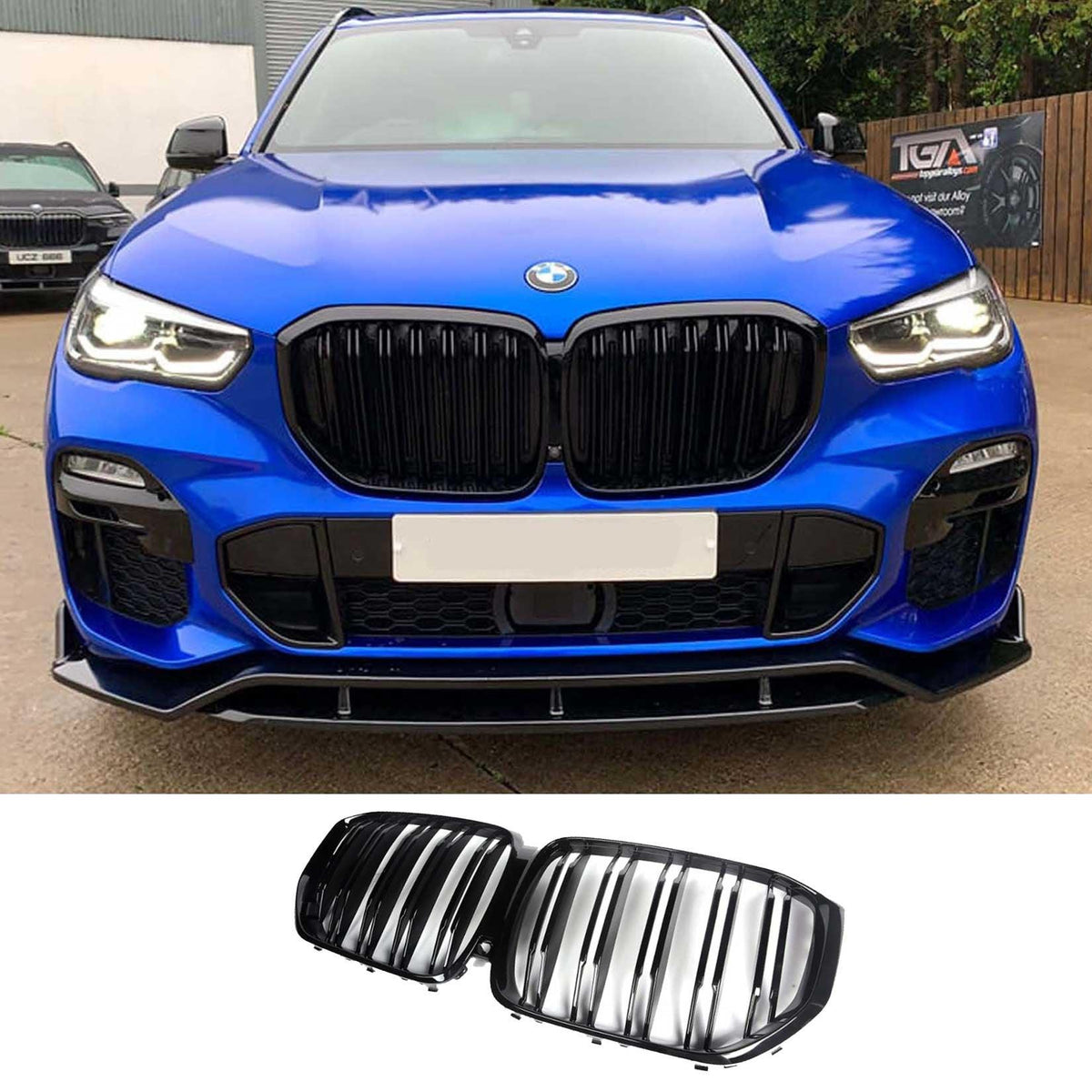 BMW X5 G05 2018 ON X5M LOOK DUAL SLAT UPGRADE FRONT GRILL IN GLOSS BLACK - Storm Xccessories2