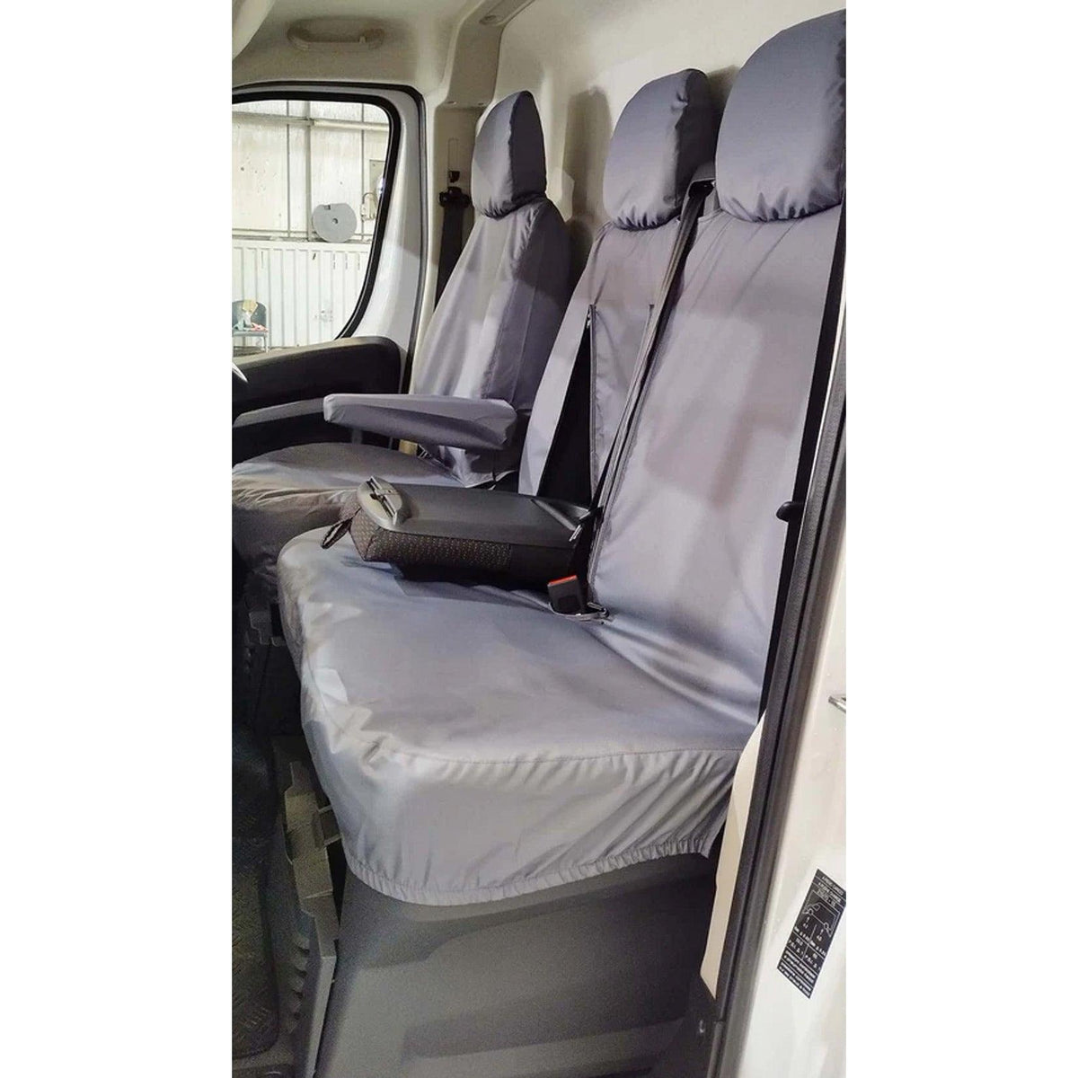 FIAT DUCATO / CITROEN RELAY / PEUGEOT BOXER 2022 ON FRONT SEAT COVERS -GREY - Storm Xccessories2