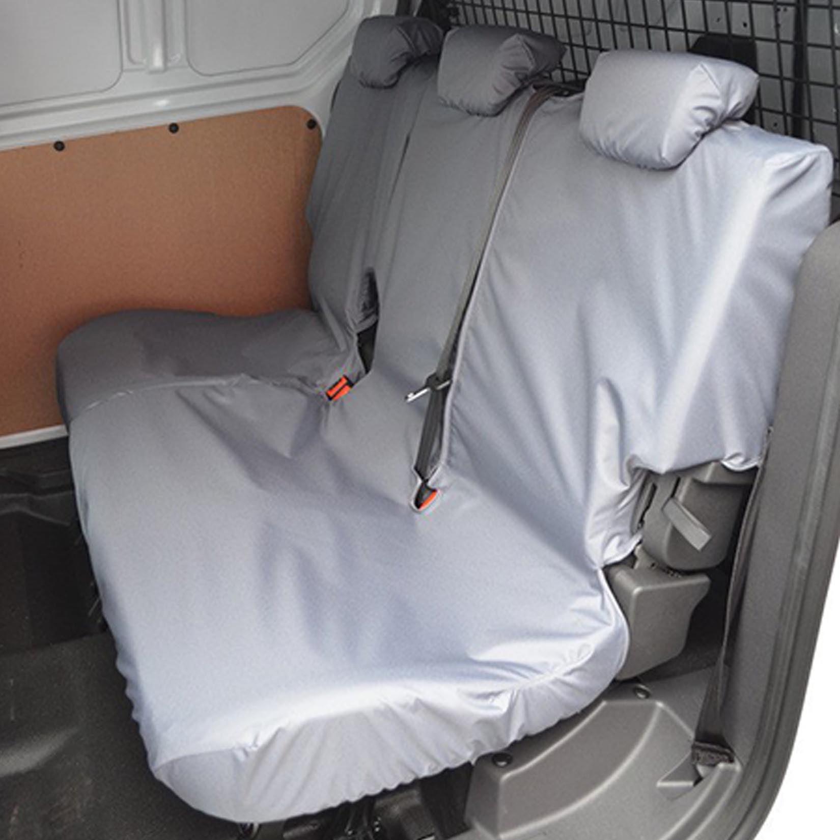 FORD TRANSIT CONNECT VAN 2018 ON DOUBLE CAB IN VAN REAR SEAT COVERS – GREY - Storm Xccessories2