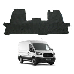 FORD TRANSIT MK8 2016 ON STX FRONT TAILORED FIT RUBBER MAT WITH 4 CLIPS - BLACK - Storm Xccessories2