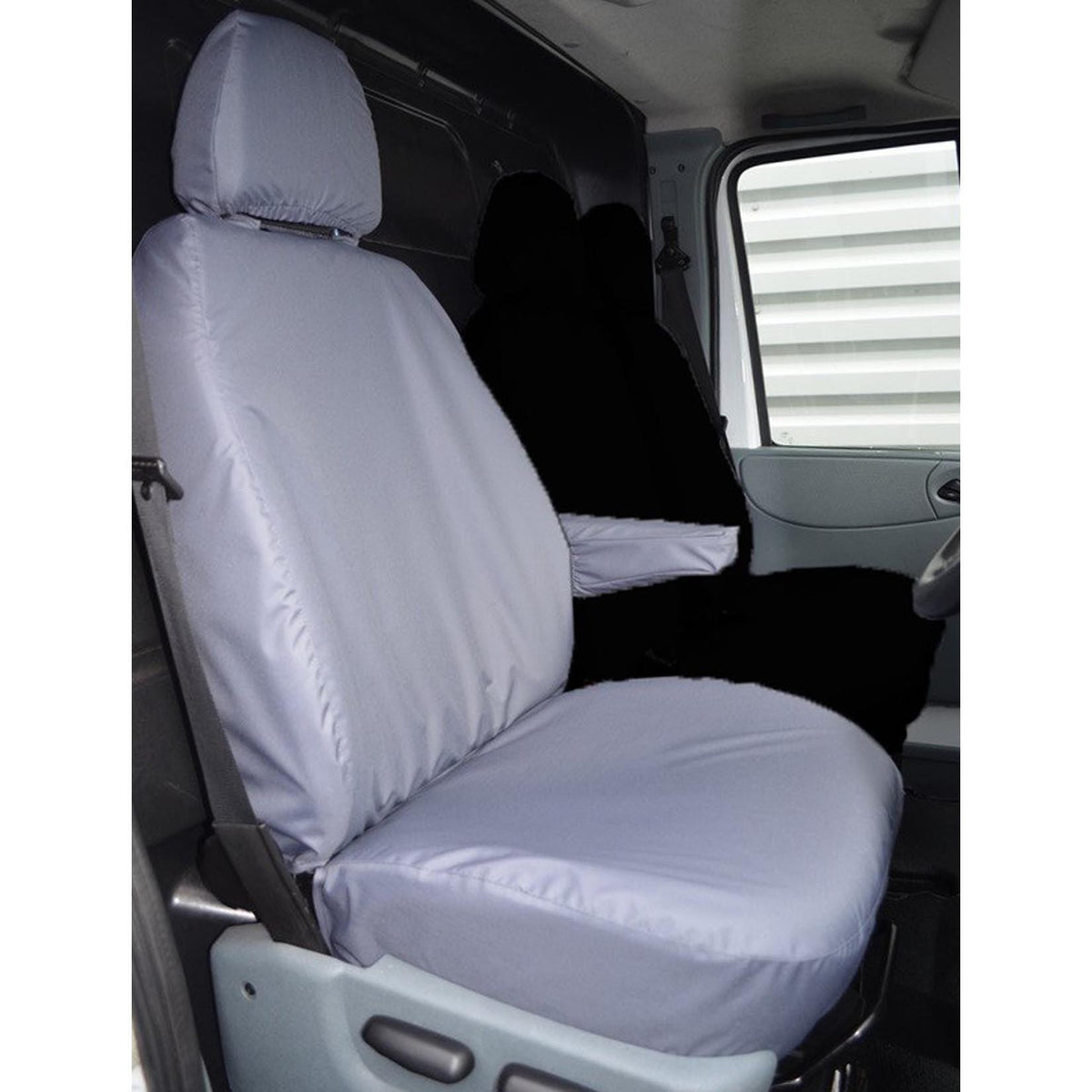 FORD TRANSIT VAN 2000-2013 SINGLE DRIVER SEAT COVER – GREY - Storm Xccessories2