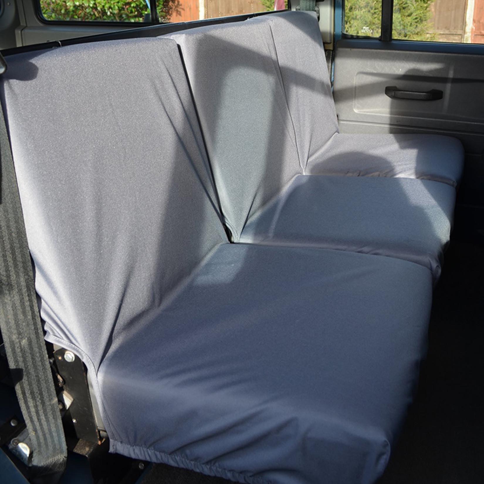 LAND ROVER DEFENDER 90 110 - 1983-2007 REAR SINGLE SEAT COVERS – GREY - Storm Xccessories2
