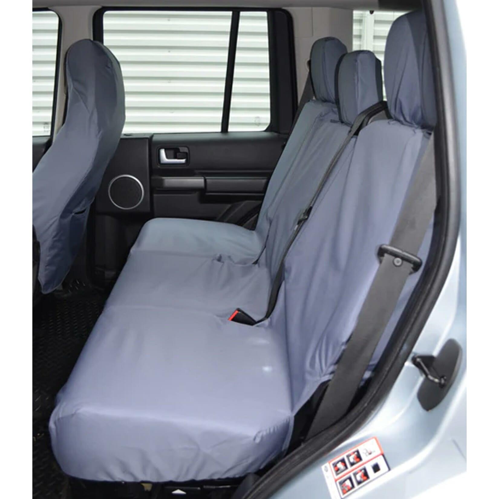 LAND ROVER DISCOVERY 3 4 REAR SEAT COVERS - GREY - Storm Xccessories2