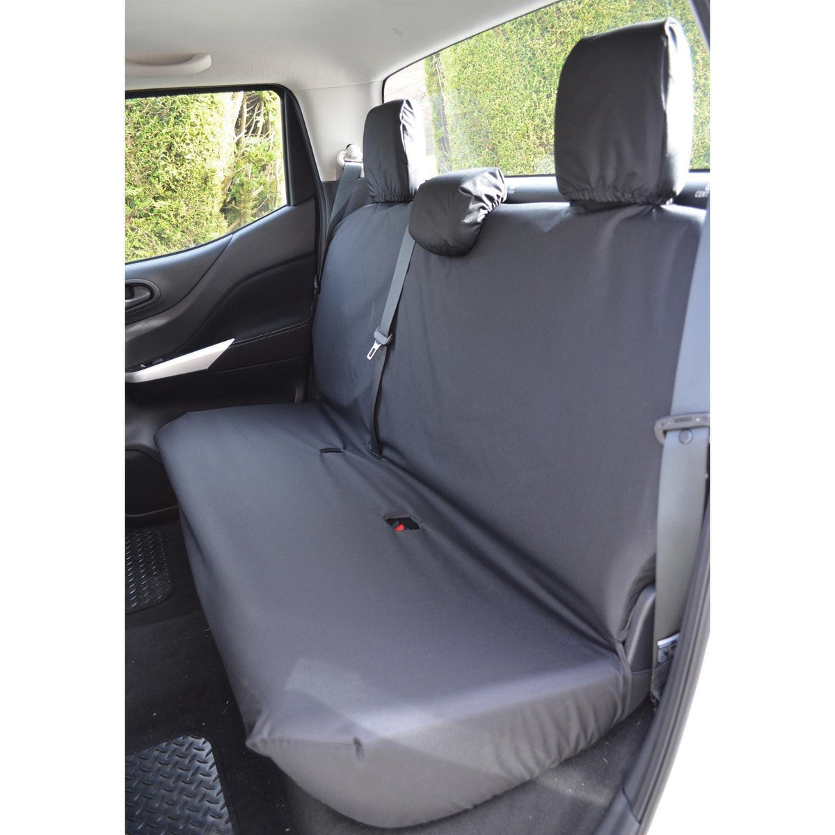 MERCEDES X-CLASS 2017 ON DOUBLE CAB REAR SEAT COVERS - BLACK - Storm Xccessories2