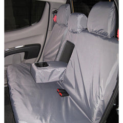Mitsubishi L200 2006-2015 DOUBLE CAB REAR SEAT COVERS - GREY - Storm Xccessories2