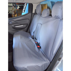 MITSUBISHI L200 2015 ON - MK7 DOUBLE CAB REAR SEAT COVERS - GREY - Storm Xccessories2