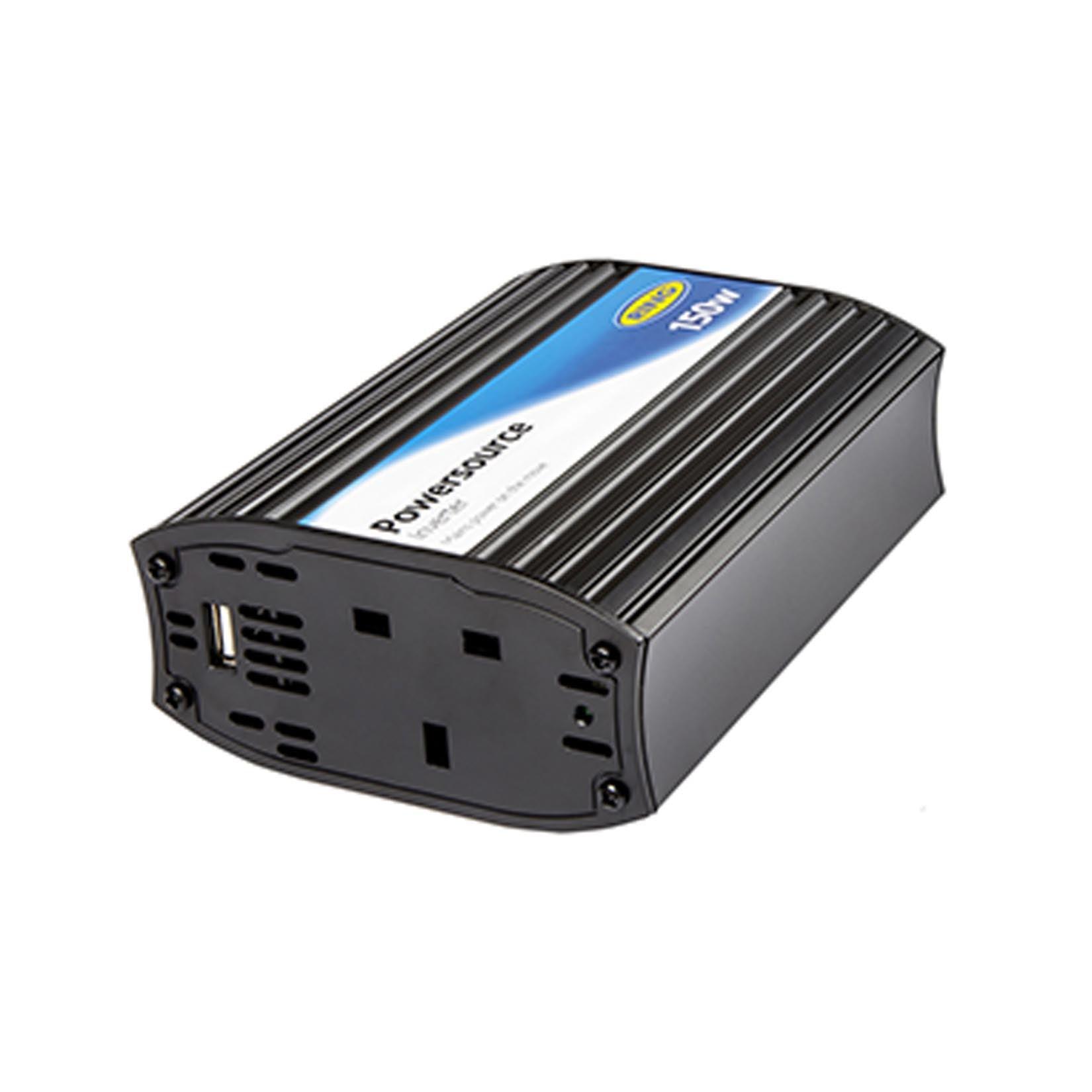 POWERSOURCE INVERTER WITH 2.1A USB AND SINGLE SOCKET - 150W - Storm Xccessories2