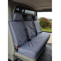 RENAULT TRAFIC 2001-2014 CREW CAB REAR BENCH SEAT COVERS - GREY - Storm Xccessories2