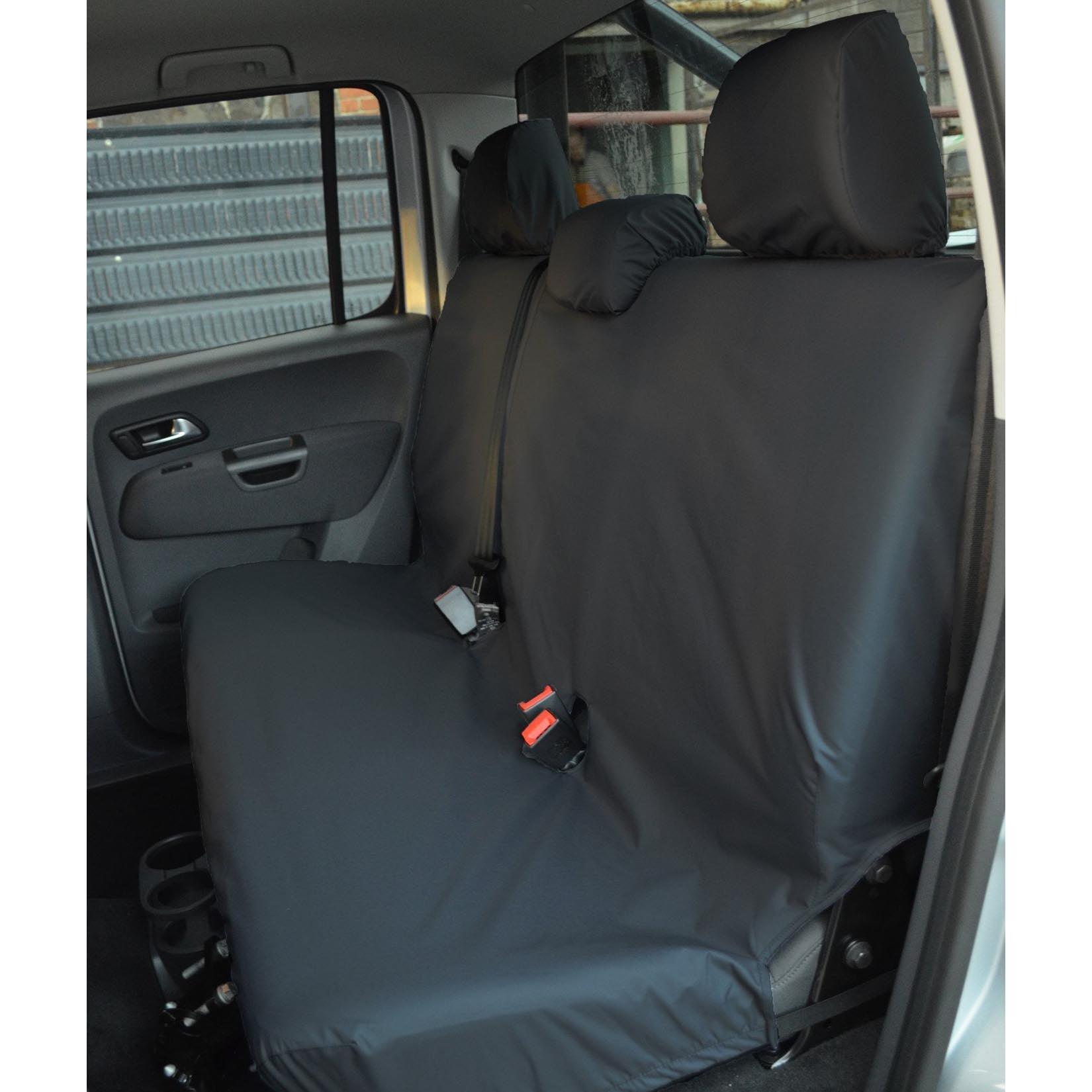VW AMAROK 2011-2022 – REAR SEAT COVERS – BLACK - Storm Xccessories2