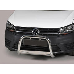 VW CADDY 2015 ON MISUTONIDA EC APPROVED FRONT A-BAR - 63MM - STAINLESS FINISH - Storm Xccessories2