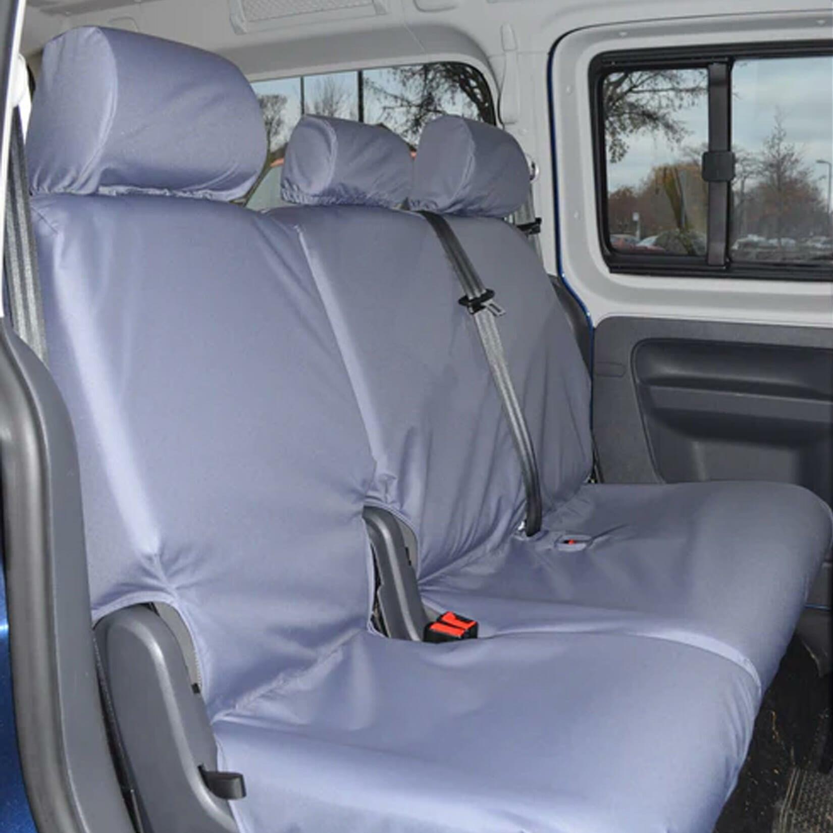 VW CADDY LIFE 2004-2021 2ND ROW SEAT COVERS - GREY - Storm Xccessories2