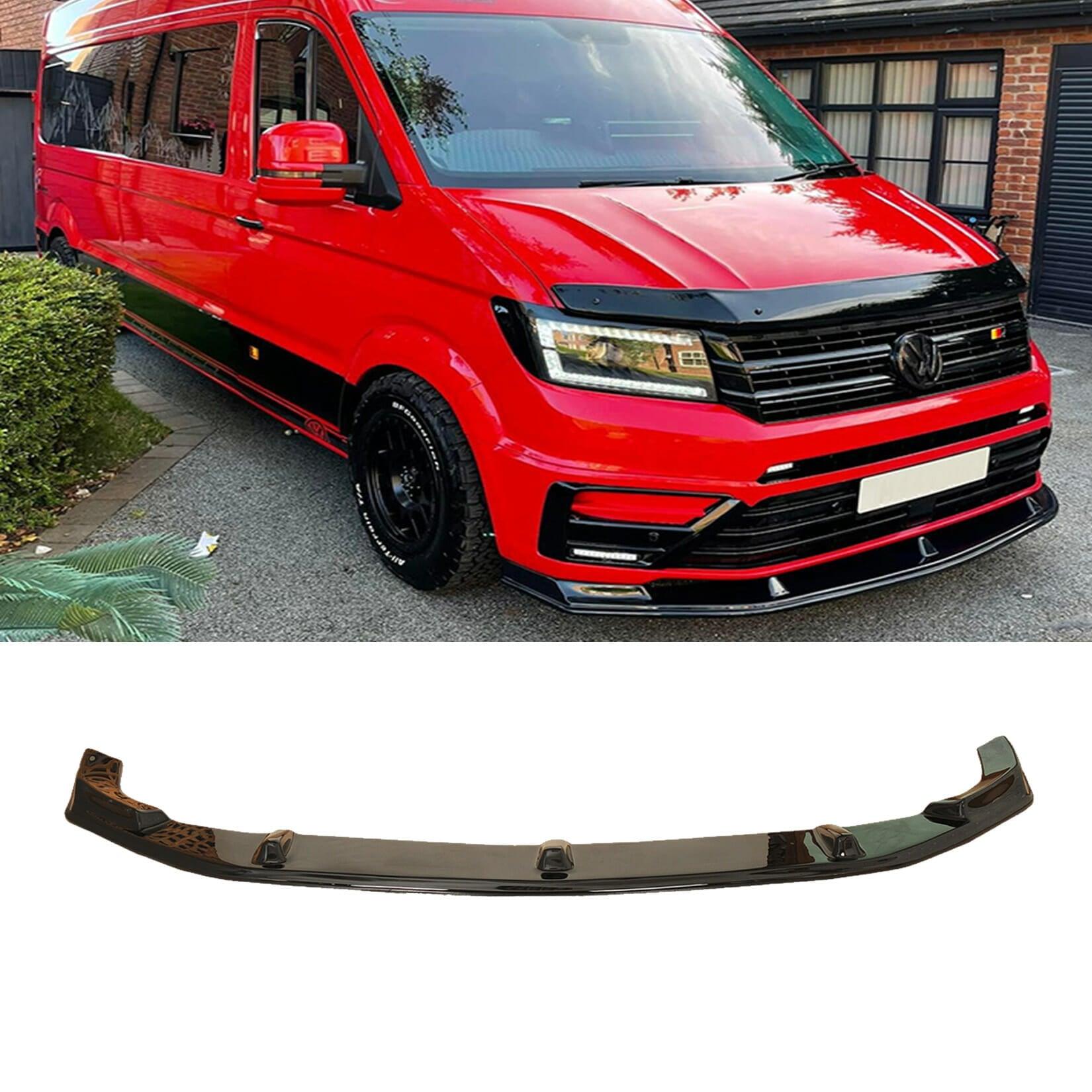 VW CRAFTER 2017 on RSP FRONT SPLITTER LIP – IN GLOSS BLACK - Storm Xccessories2