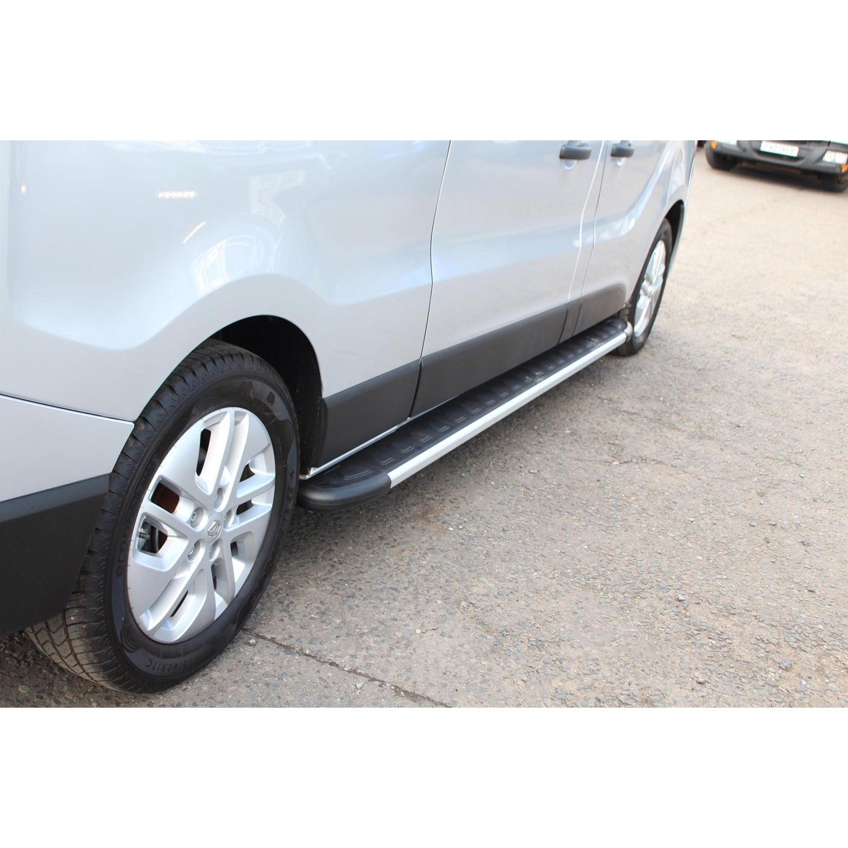 VW TRANSPORTER T6 & T6.1 2016 ON SHORT WHEEL BASE PLANET RUNNING BOARDS - PAIR - Storm Xccessories2