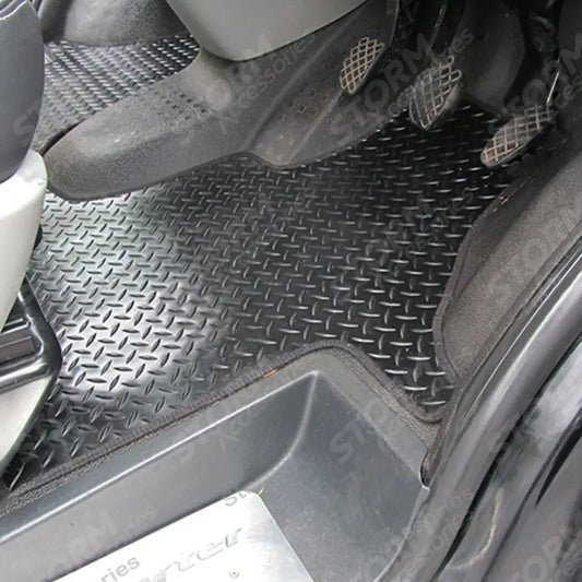 1 Pcs Set Tailored Fit Rubber Mat Black For Vw Transporter T5/T6 2010-2019