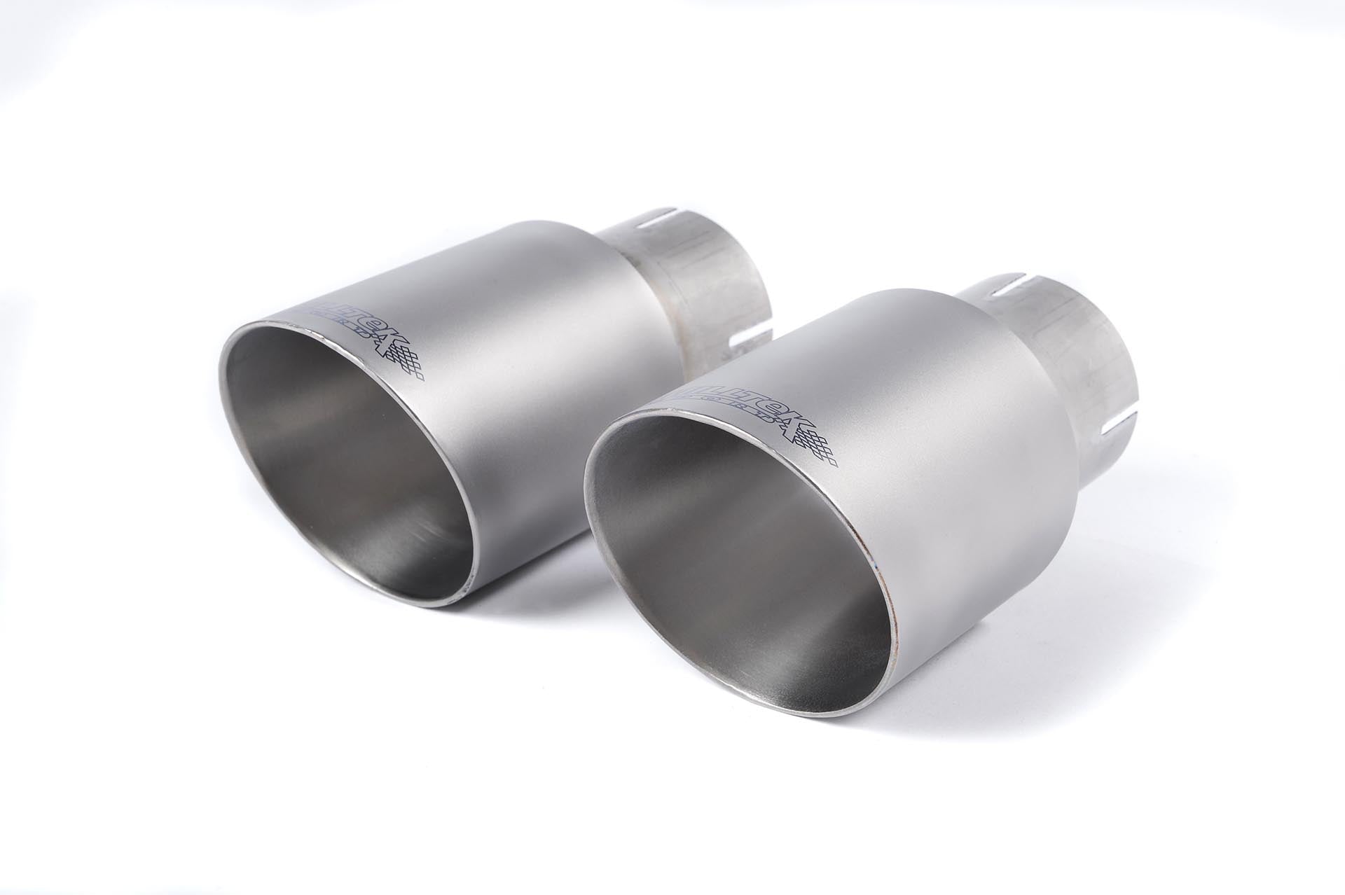 Ford Ranger T9 3.0 V6 Wildtrak Milltek Cat Back Raptor Style Exhaust System Brushed Titanium