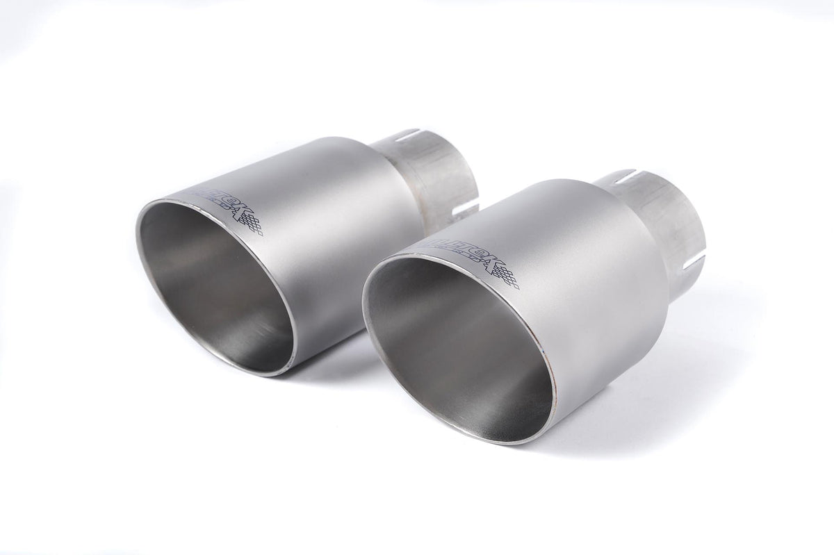 Ford Ranger T9 3.0 V6 Wildtrak Milltek Cat Back Raptor Style Exhaust System Brushed Titanium