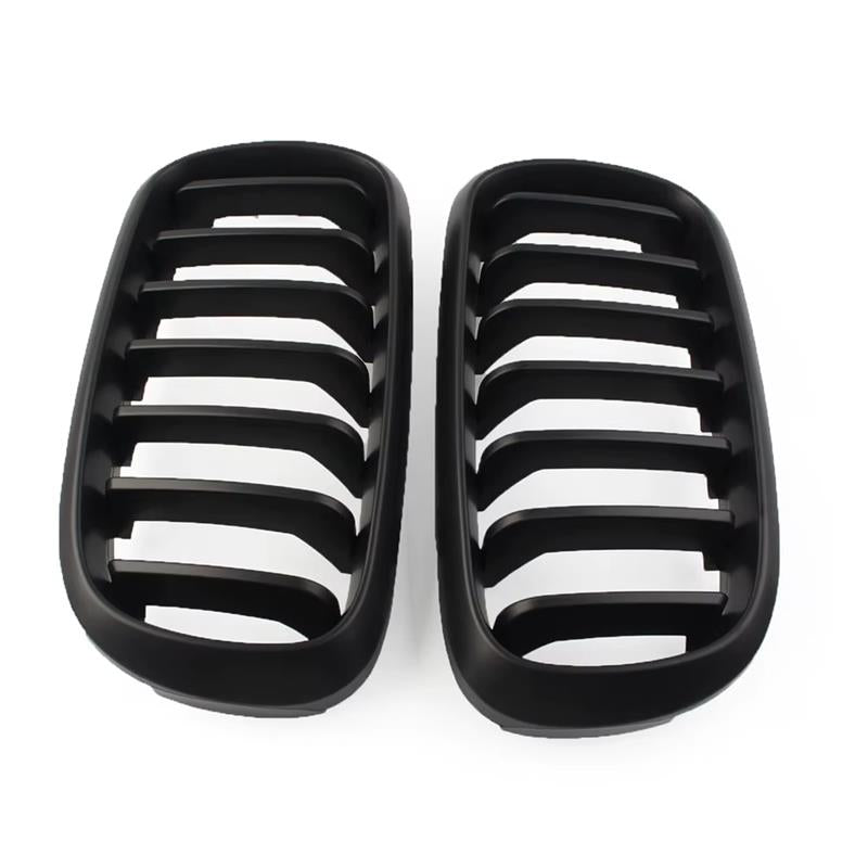 Bmw X5 F15 2013-2018 - Matte Black Front Grill - Solid Slat