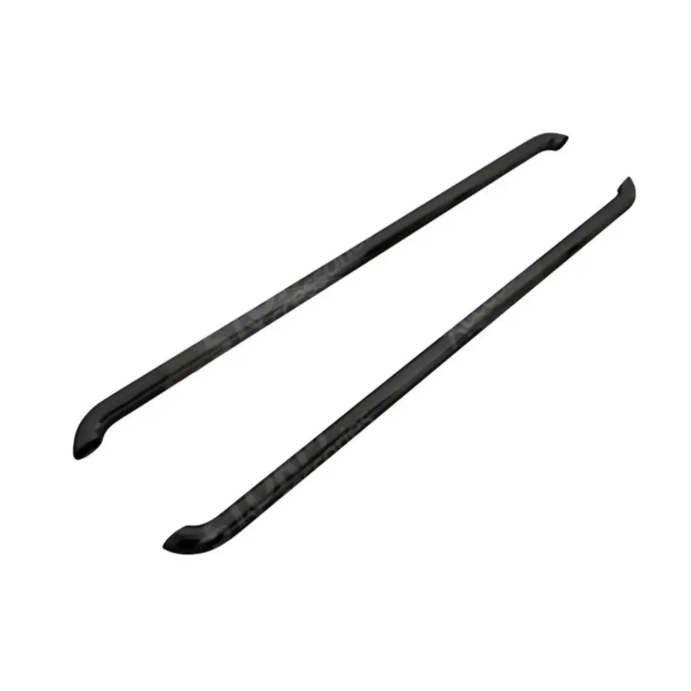 2.4 Inch Gloss Black STX Style Sportline Side Bars Pair For Renault Trafic Swb 2014 On