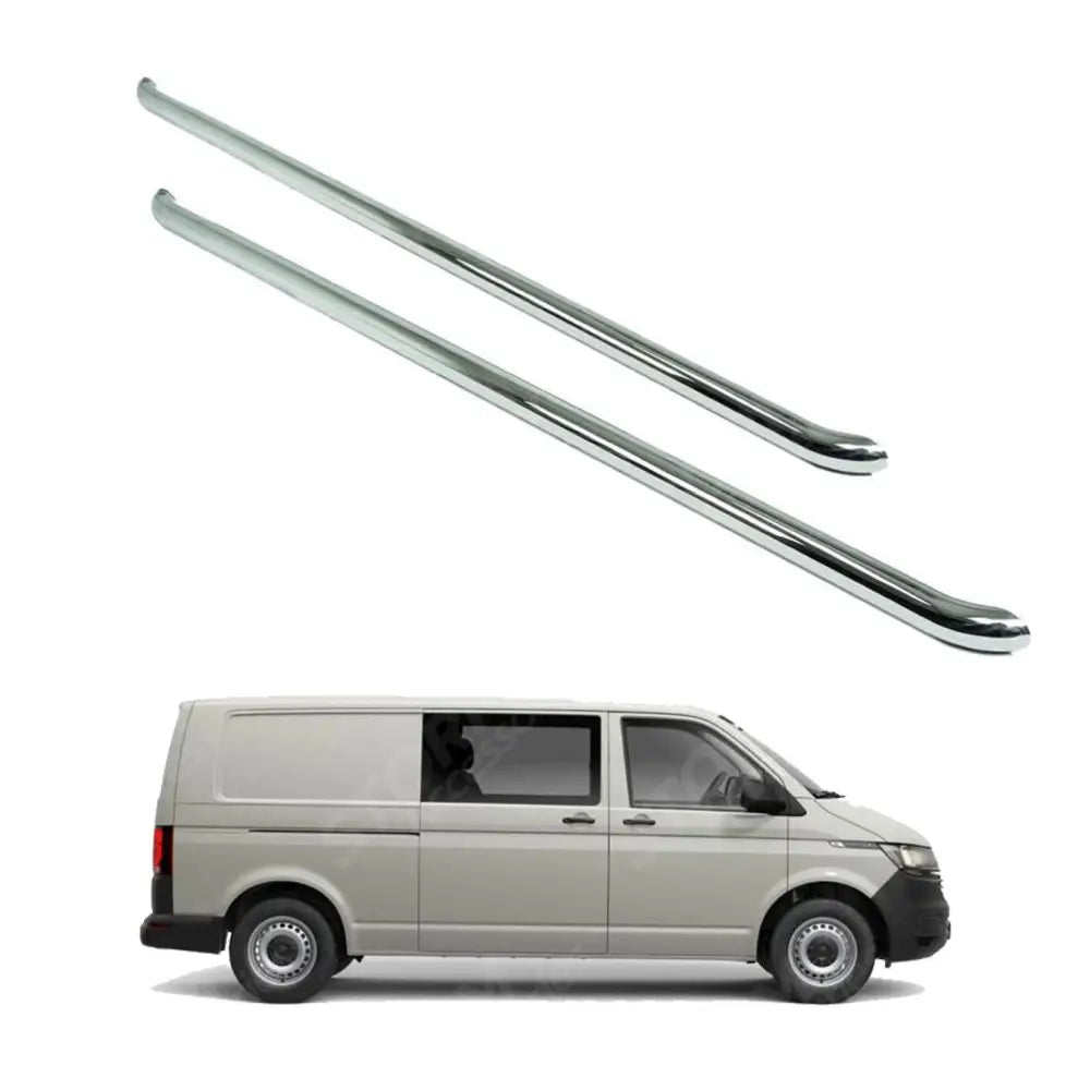 2.4 Inch Stainless Steel Oe Style Sportline Side Bars For Vw Transporter T5 / T6 Lwb 2003-2023