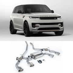 Range Rover Sport L461 2023+ P460/510/550e 3.0 i6 Plug In Hybrid Milltek Sport Cat Back Exhaust System Polished Ovals