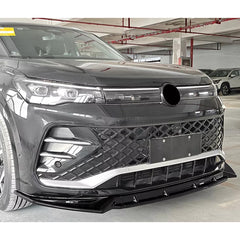 Volkswagen Tiguan MK3 2024+ R Line Front Splitter In Gloss Black