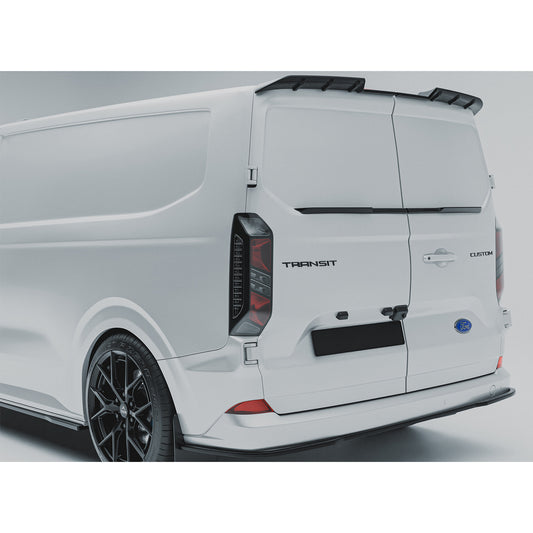 Ford Transit Custom MK2 2023+ Barn Door Mid Spoiler In Gloss Black