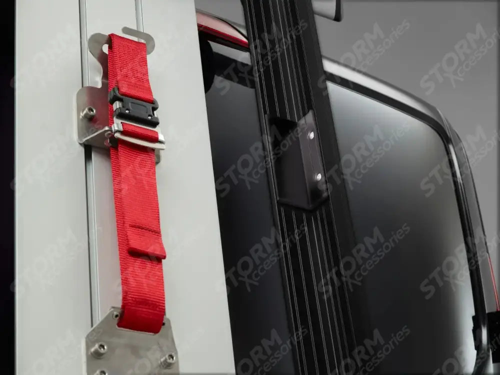 3.1M Safestow4 Silver Double Ladder For Ford Transit Custom 2013-2023