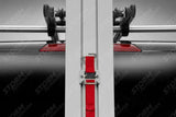 3.1M Safestow4 Silver Extra Wide Ladder For Ford Transit Custom 2013 - 2023