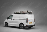 3.1M Safestow4 Silver Extra Wide Ladder For Ford Transit Custom 2013 - 2023