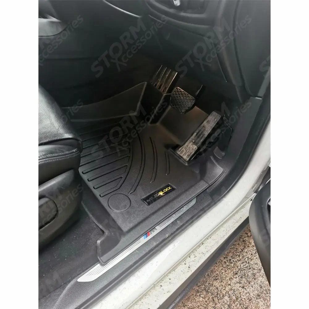 3d Fully Tailored Mats 3-pc In Black Mudblock For Bmw X5 F15 2013-2018