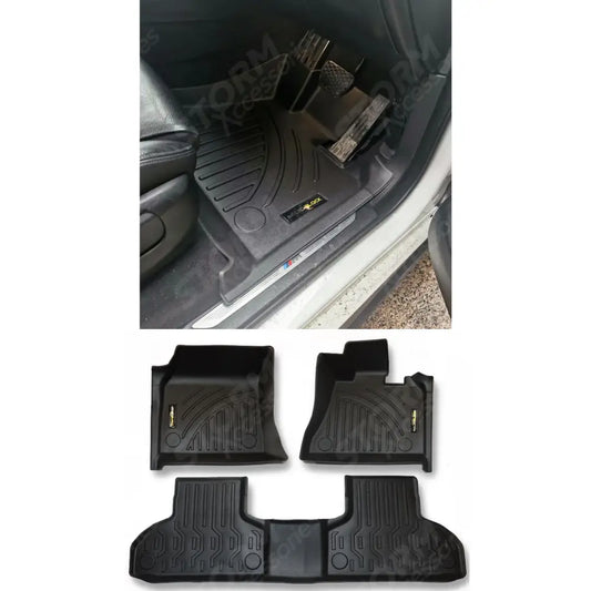 3d Fully Tailored Mats 3-pc In Black Mudblock For Bmw X5 F15 2013-2018