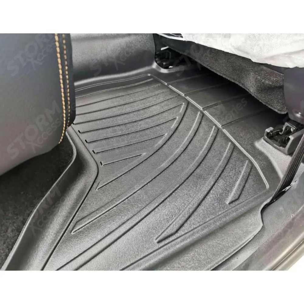 3d Tailored Mats 3-pcs Set Black Mudblock For Ford Ranger T6 - 2012-2022 Double Cab
