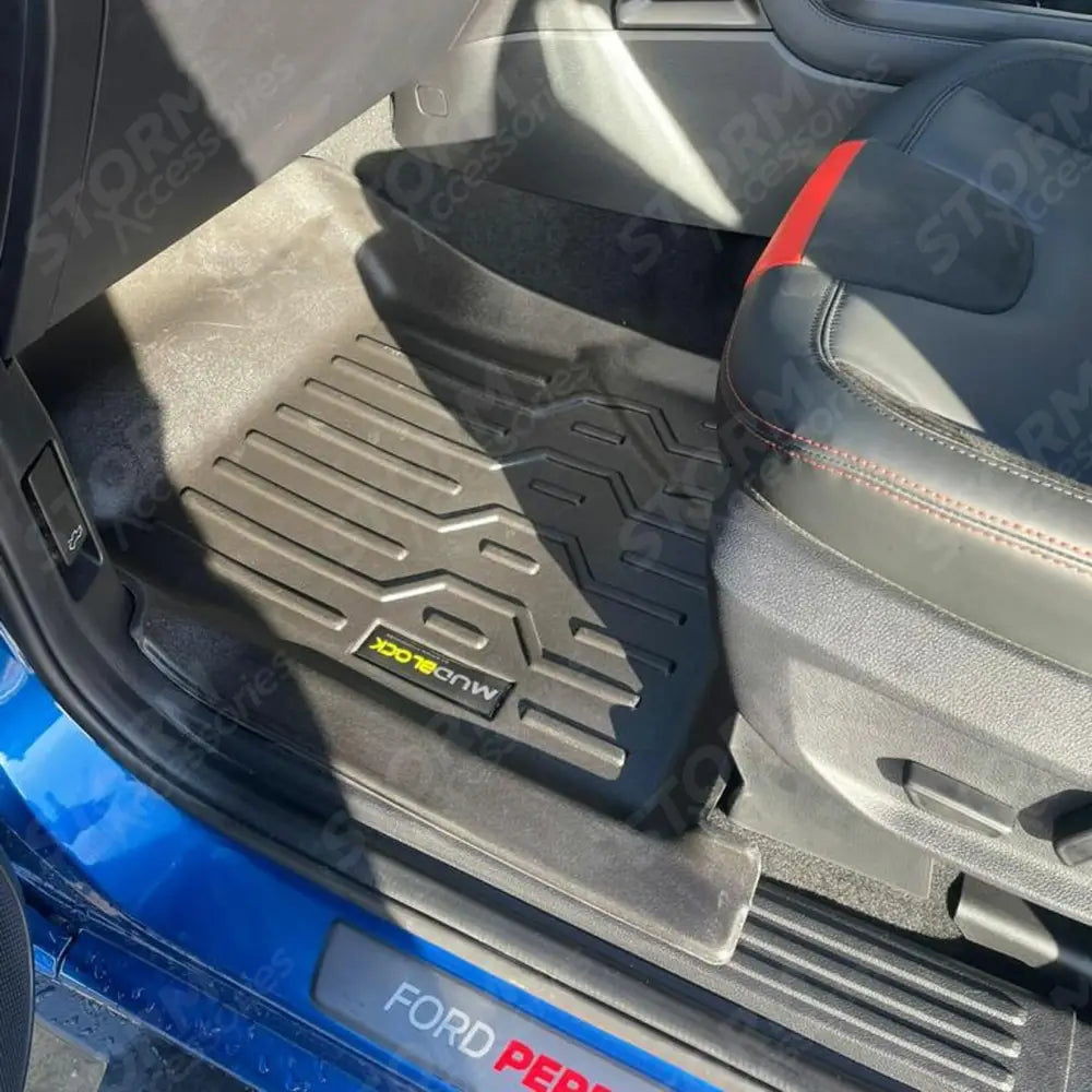 3d Tailored Mud Mats Black Mudblock For Ford Ranger & Raptor & Vw Amarok 2023 On